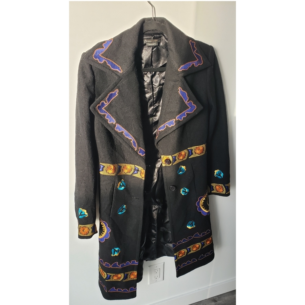BCBGMaxAzria Patterned Wool Coat - Picture 3 of 4